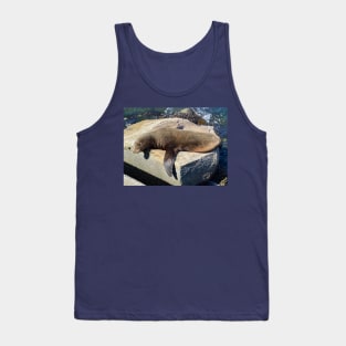 Sea Lion Laying with Flipper Out Tank Top